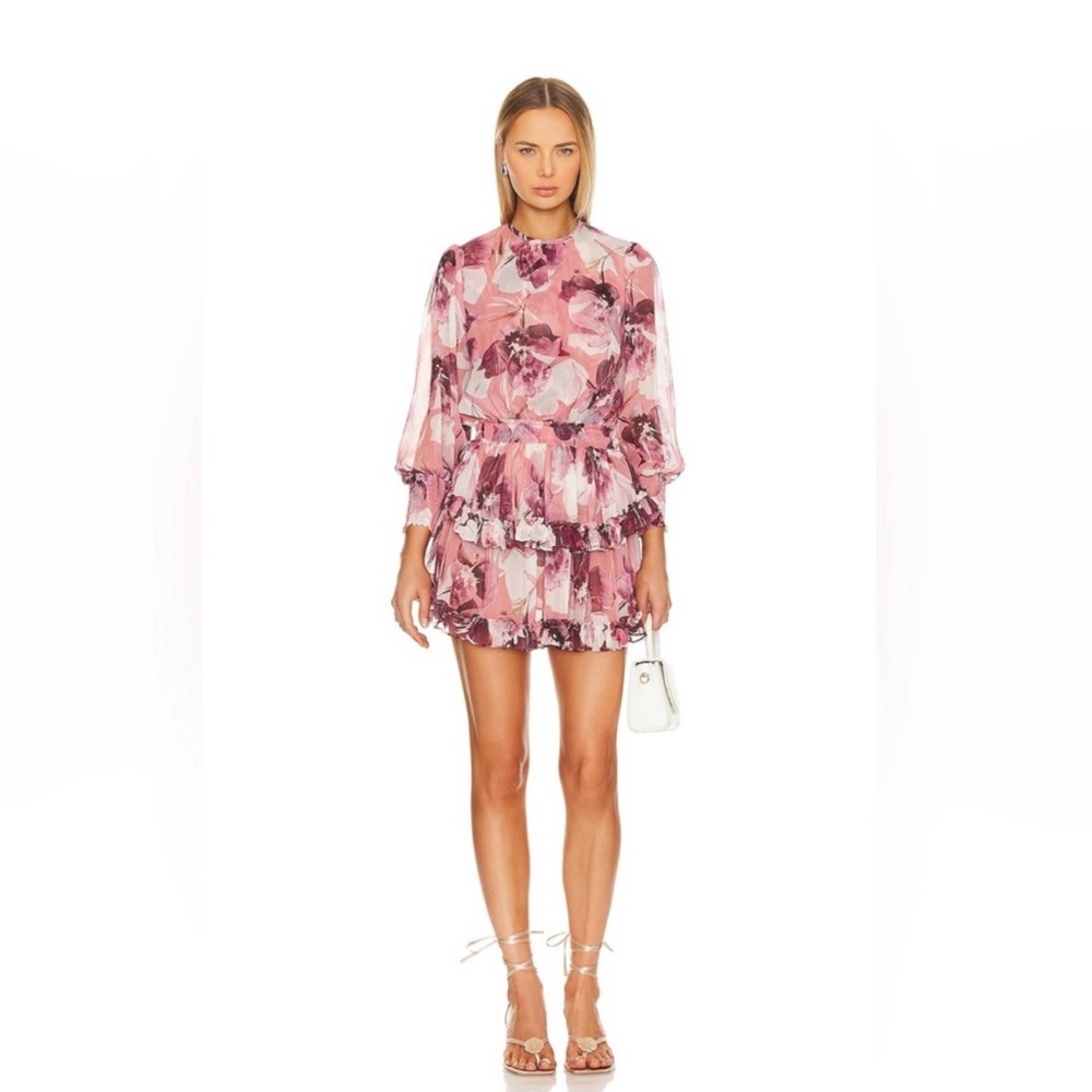 Misa Camila Dress Flora Tropical Size M NWT